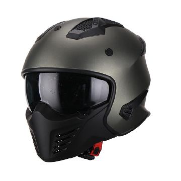 HELMET VITO BRUZANO MATTE TITANIUM 02007 Moto Helmets VITO Bruzano a titan